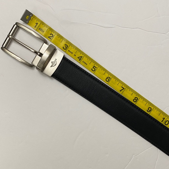 Dockers Black Belt with Silver Buckle XL 42-44 - Picture 6 of 7